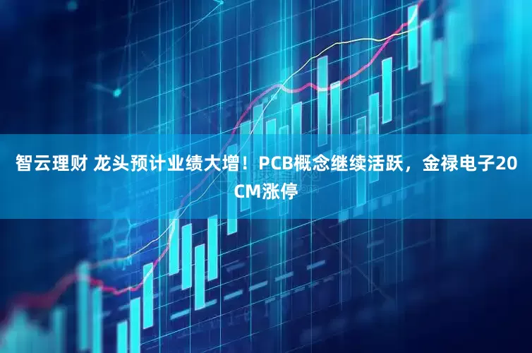 智云理财 龙头预计业绩大增！PCB概念继续活跃，金禄电子20CM涨停
